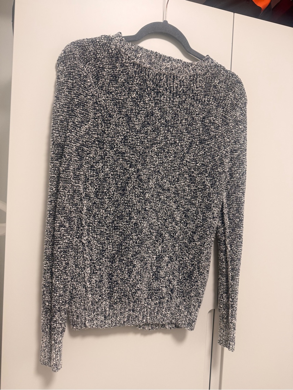 A.L.C. Vintage 2011 Black & White Marled Scoopneck Sweater